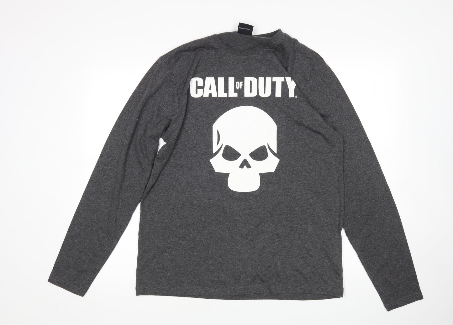 Primark Mens Grey    Pyjama Top Size L  - Call of Duty