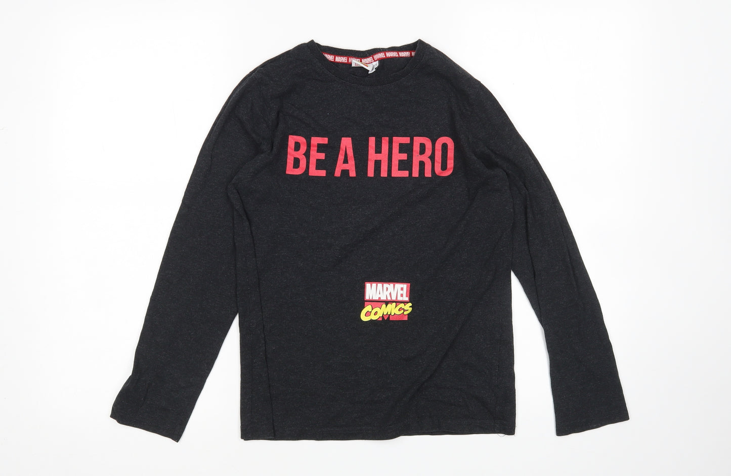 Marvel Comics Boys Grey    Pyjama Top Size 12-13 Years  - Marvel