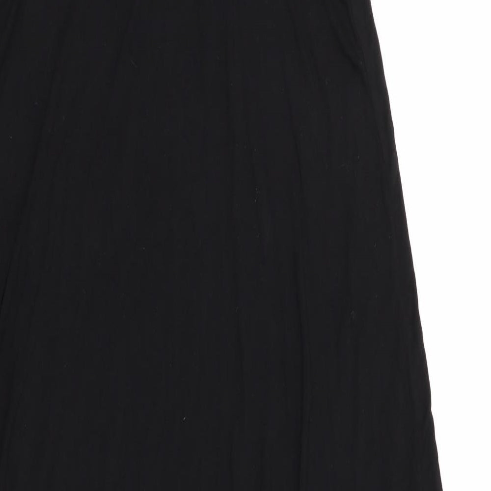 Resort Womens Black   Maxi  Size 16  - Crochet T Back Detail Beach Dress