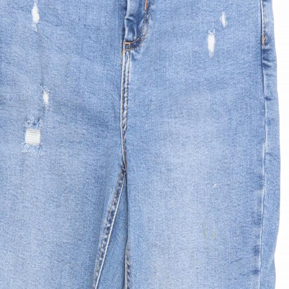 New Look Ashleight Womens Blue   Skinny Jeans Size 10 L25 in - Cropped