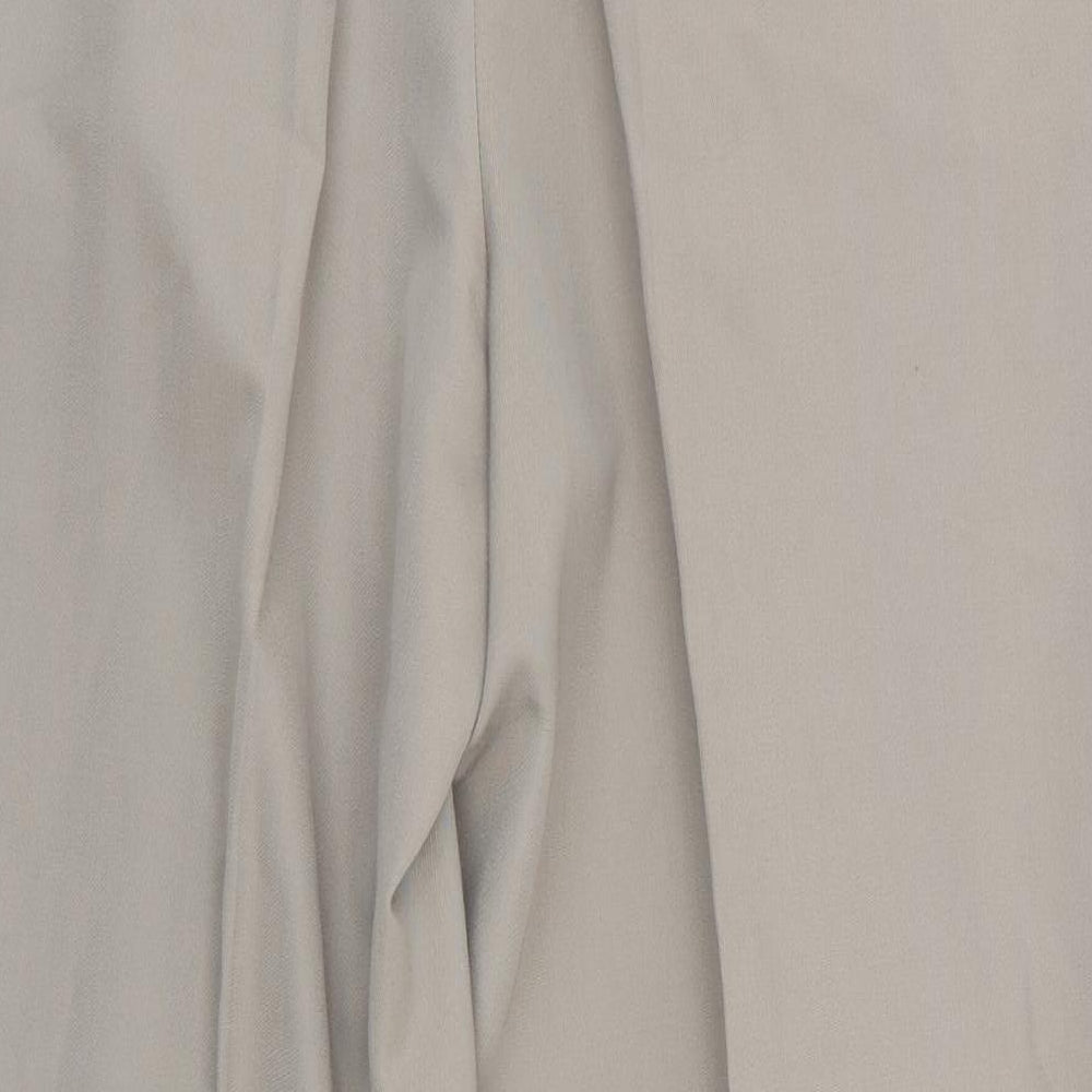 Burtons Menswear Mens Green   Trousers  Size 36 in L31 in - Khaki Green & Turnups