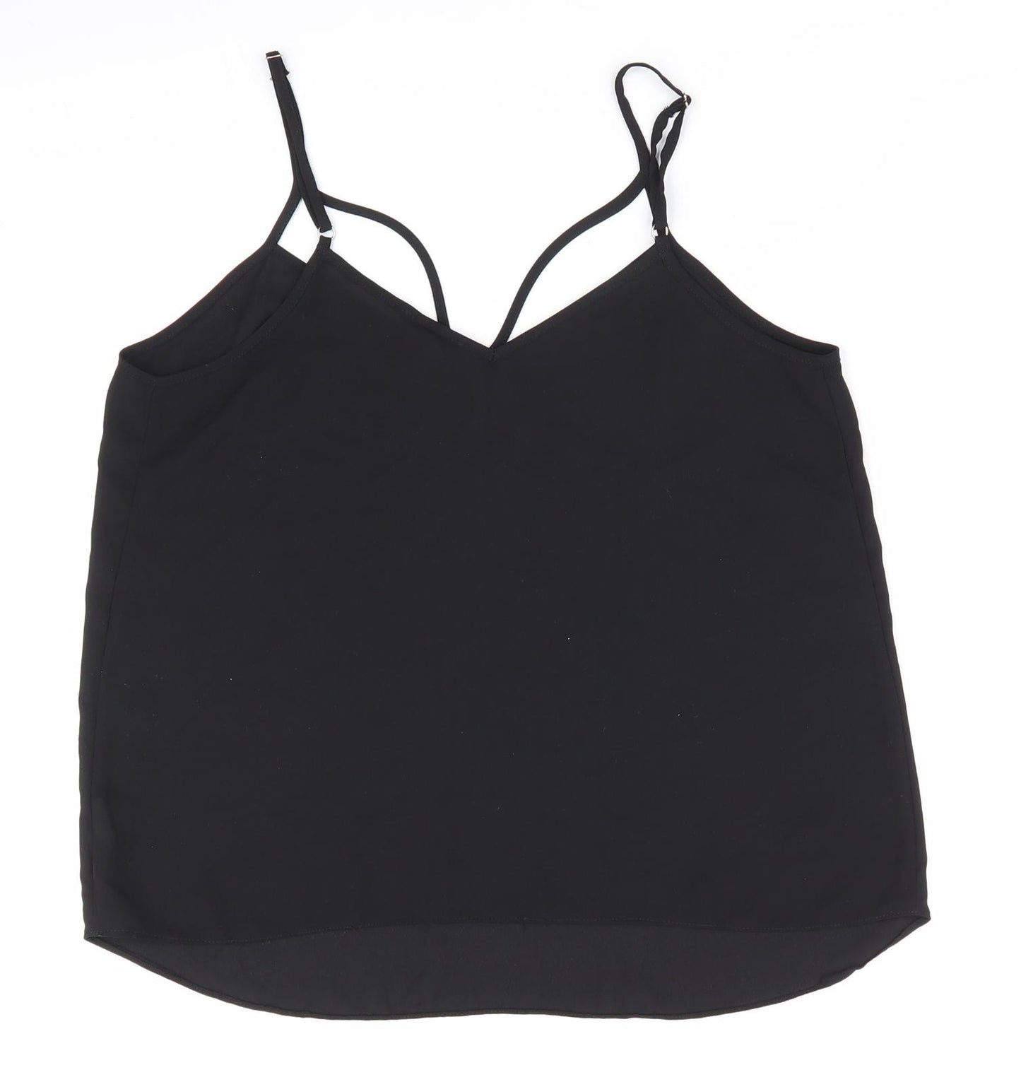 River Island Womens Black   Camisole Blouse Size 10