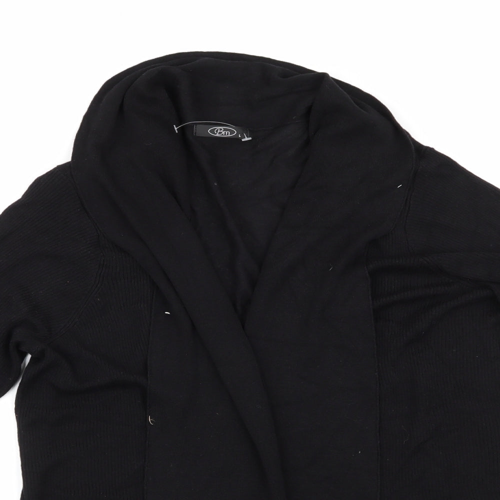 BM Womens Black   Cardigan Jumper Size L  - Longline Cardigan