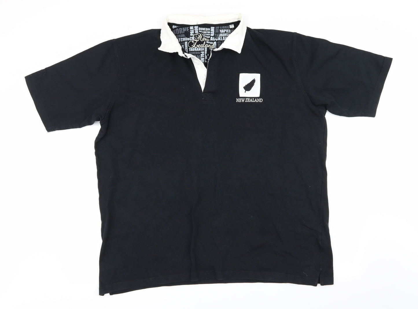 New Zealand Mens Black    Polo Size 2XL  - New Zealand