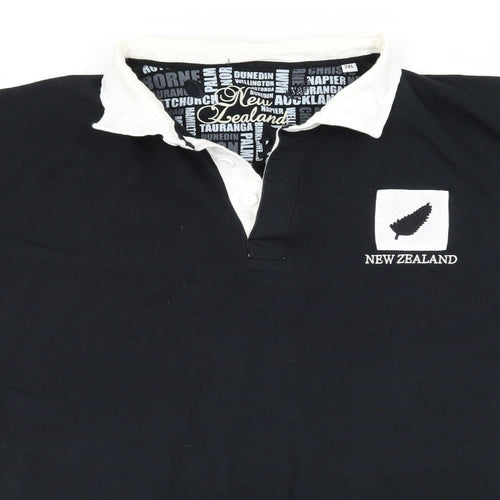 New Zealand Mens Black    Polo Size 2XL  - New Zealand