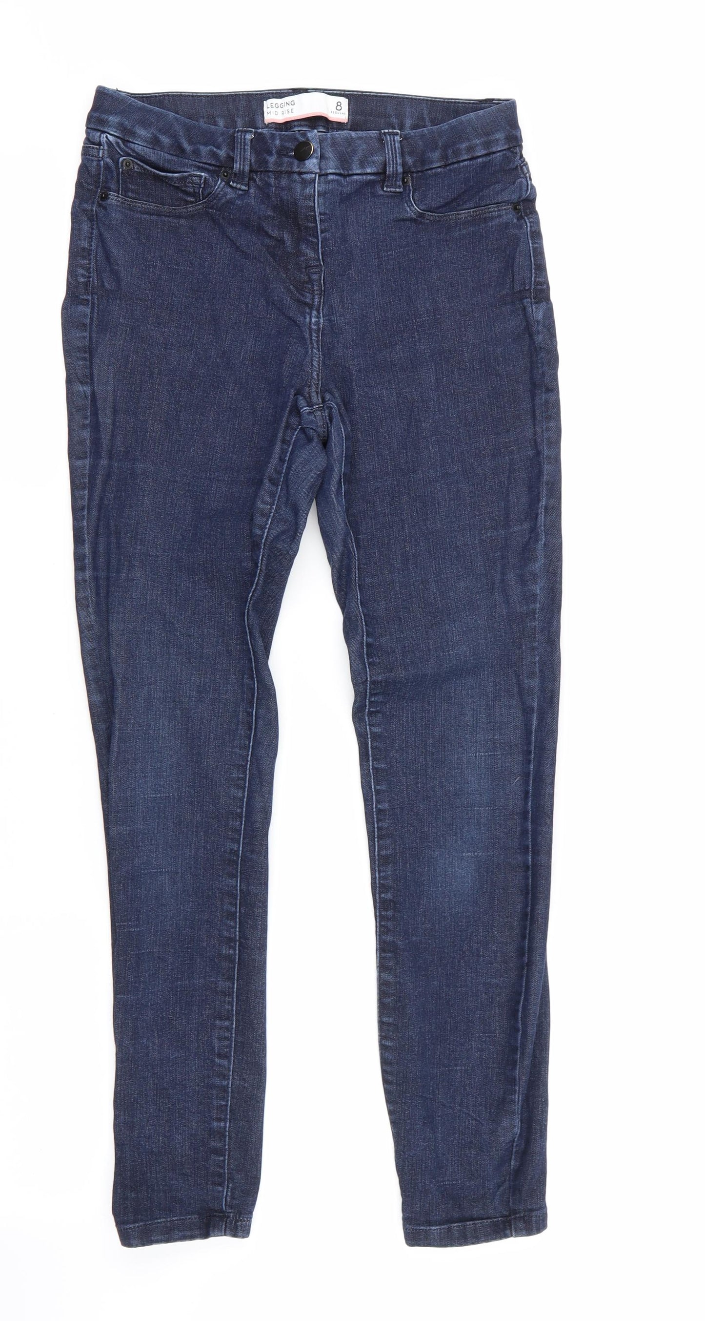 NEXT Womens Blue   Jegging Jeans Size 8 L27 in - Legging Mid Rise