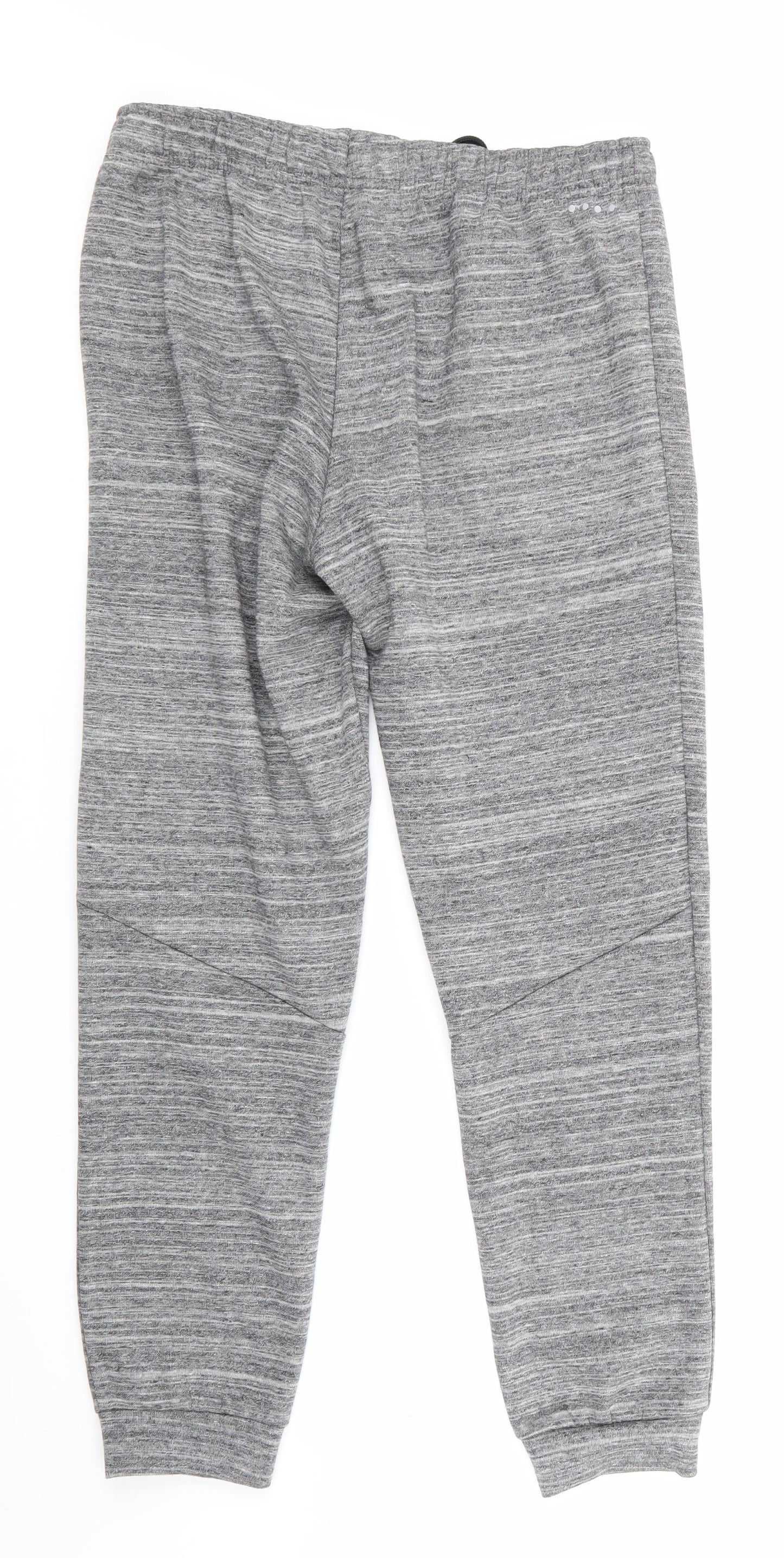 Souluxe Womens Grey   Jogger Trousers Size S L28 in - Grey White Mix