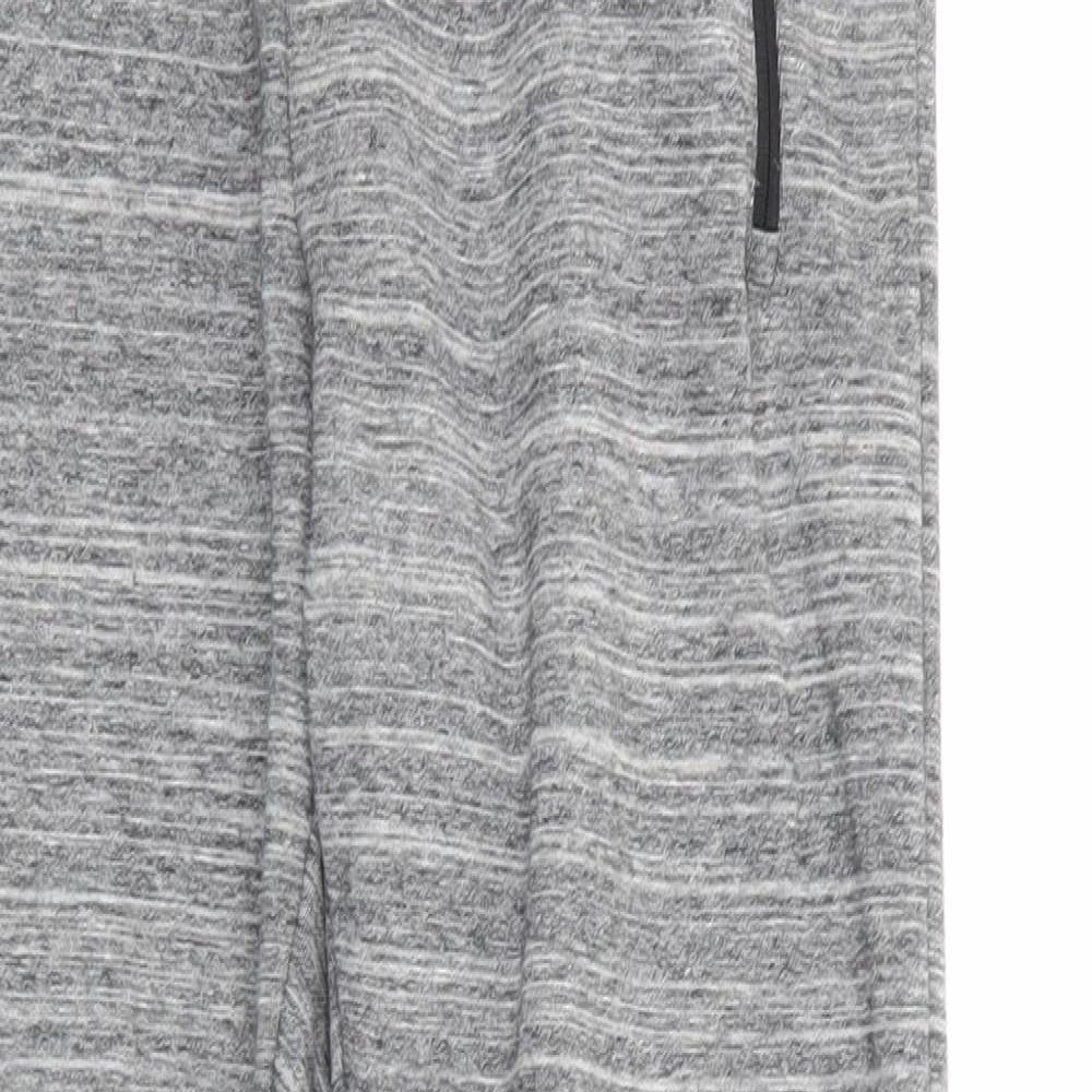 Souluxe Womens Grey   Jogger Trousers Size S L28 in - Grey White Mix