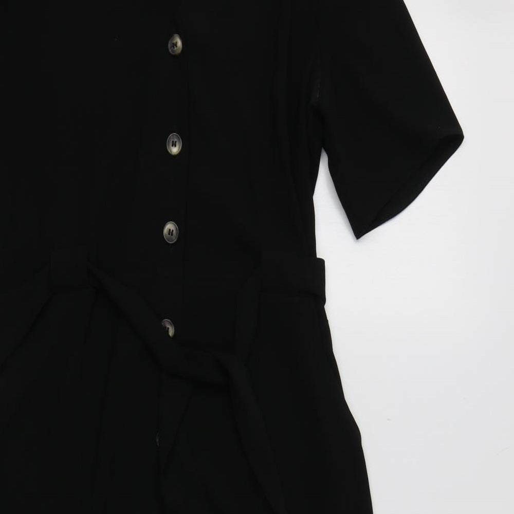 Dorothy Perkins Womens Black   Shirt Dress  Size 10