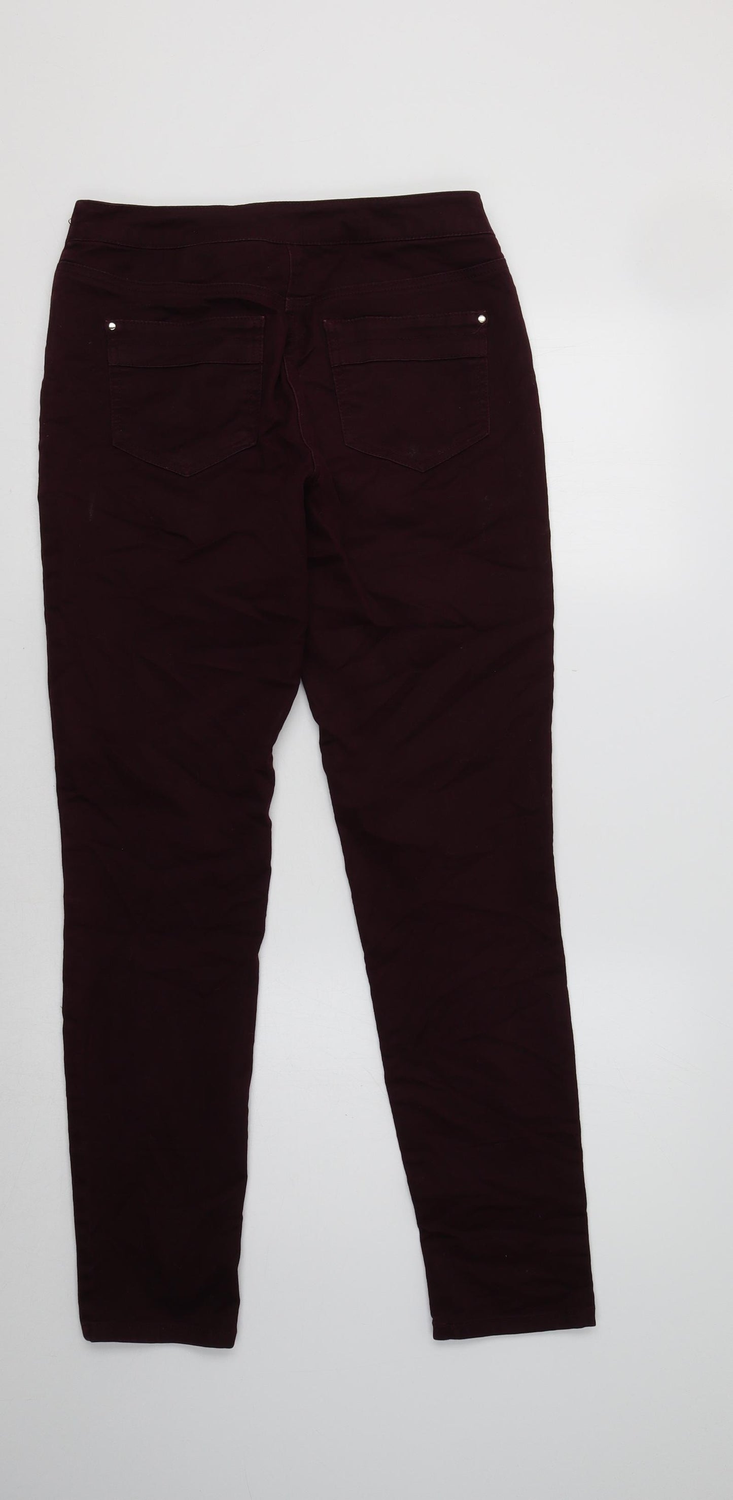 Wallis Womens Purple   Skinny Jeans Size 10 L31 in