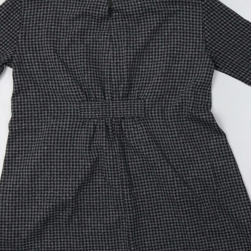 Zara Girls Grey Check  A-Line  Size 10 Years