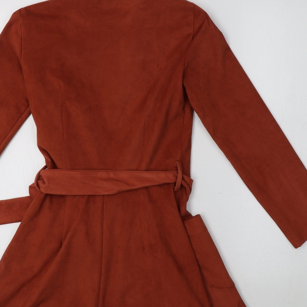 Zara Womens Orange   Playsuit One-Piece Size XS