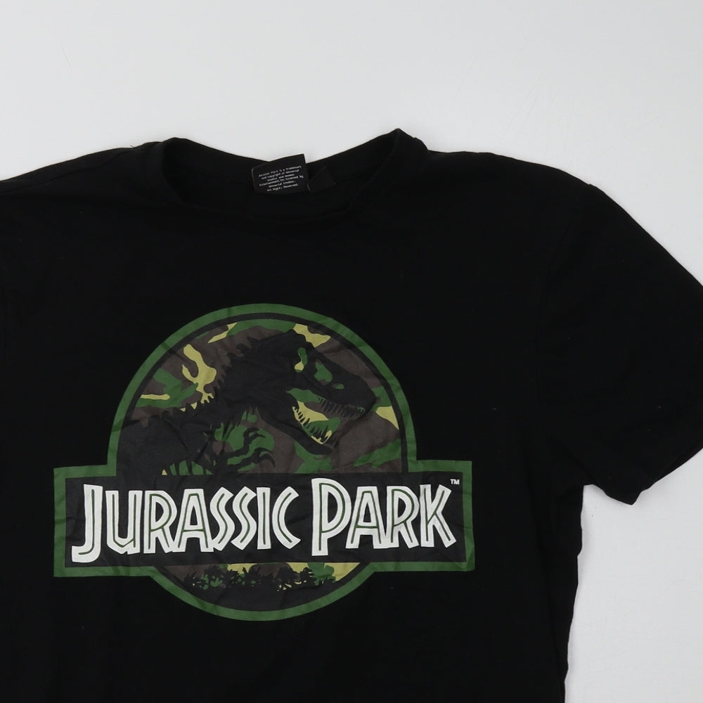 Primark Womens Beige   Basic T-Shirt Size M  - Jurassic Park