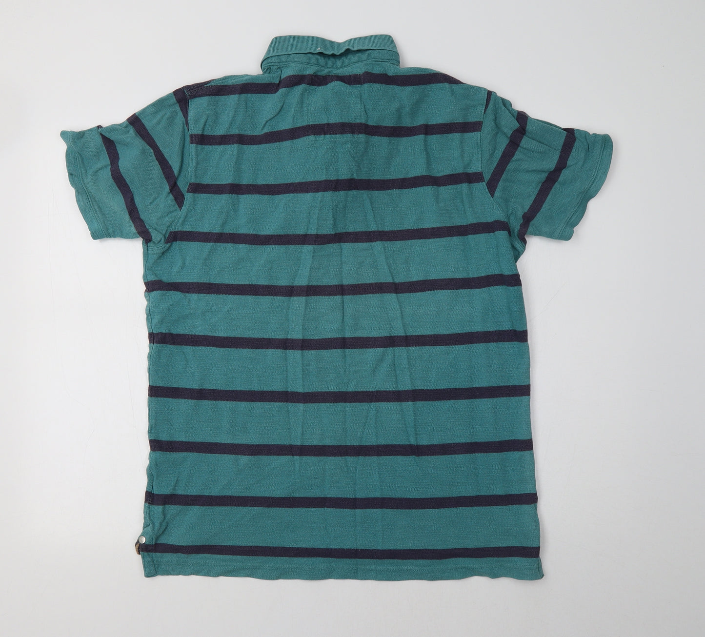 Matalan Mens Green Striped   Polo Size M