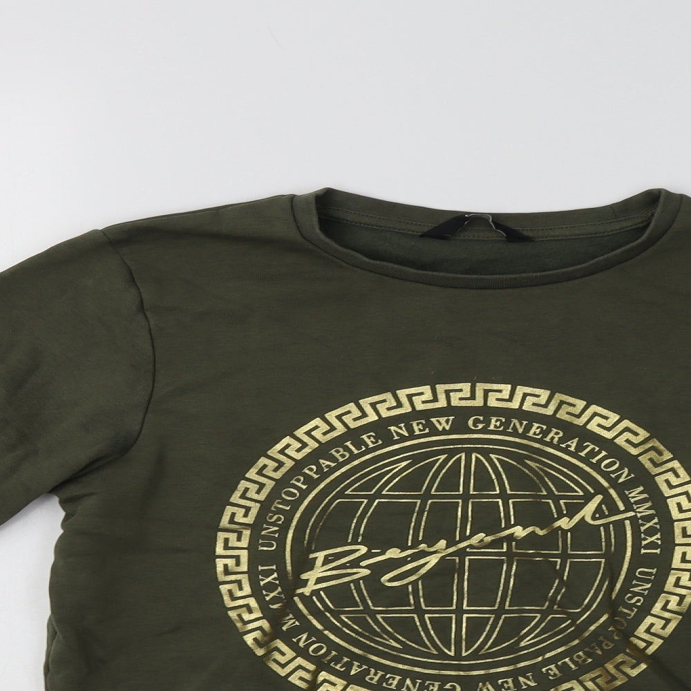 George Girls Green   Pullover Sweatshirt Size 12 Years