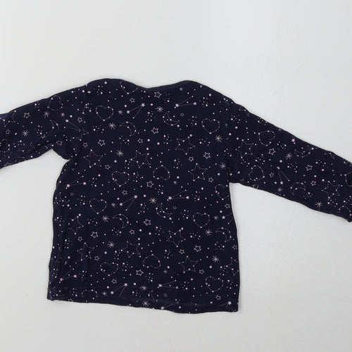 George Baby Blue Geometric  Basic T-Shirt Size 12-18 Months  - Star & Heart Print