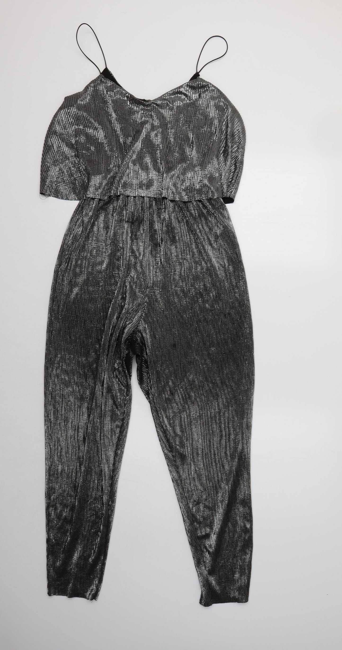 Primark Womens Silver   Jumpsuit One-Piece Size 12 L26 in