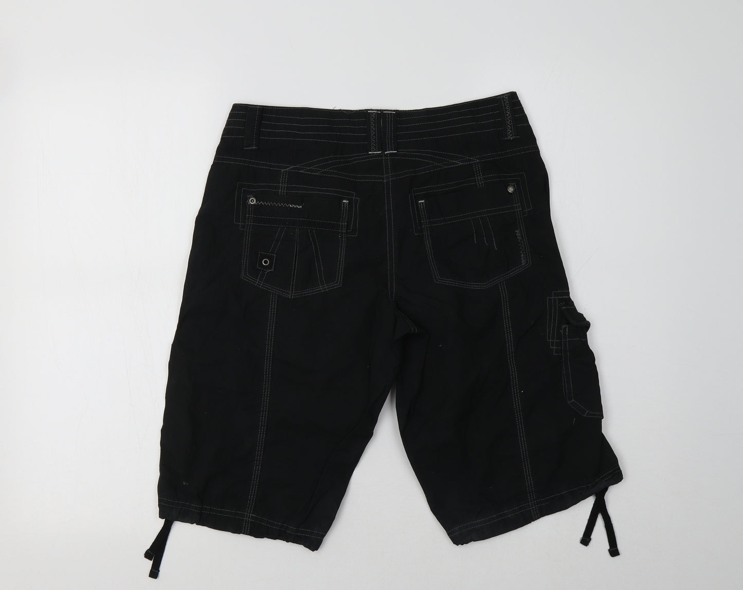 NEXT Womens Black   Cargo Shorts Size 8
