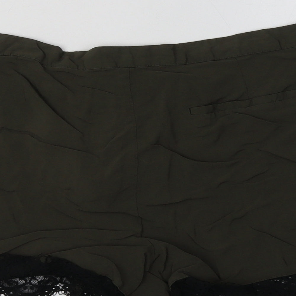 Papaya Womens Green   Bermuda Shorts Size 14 - Lace Detail