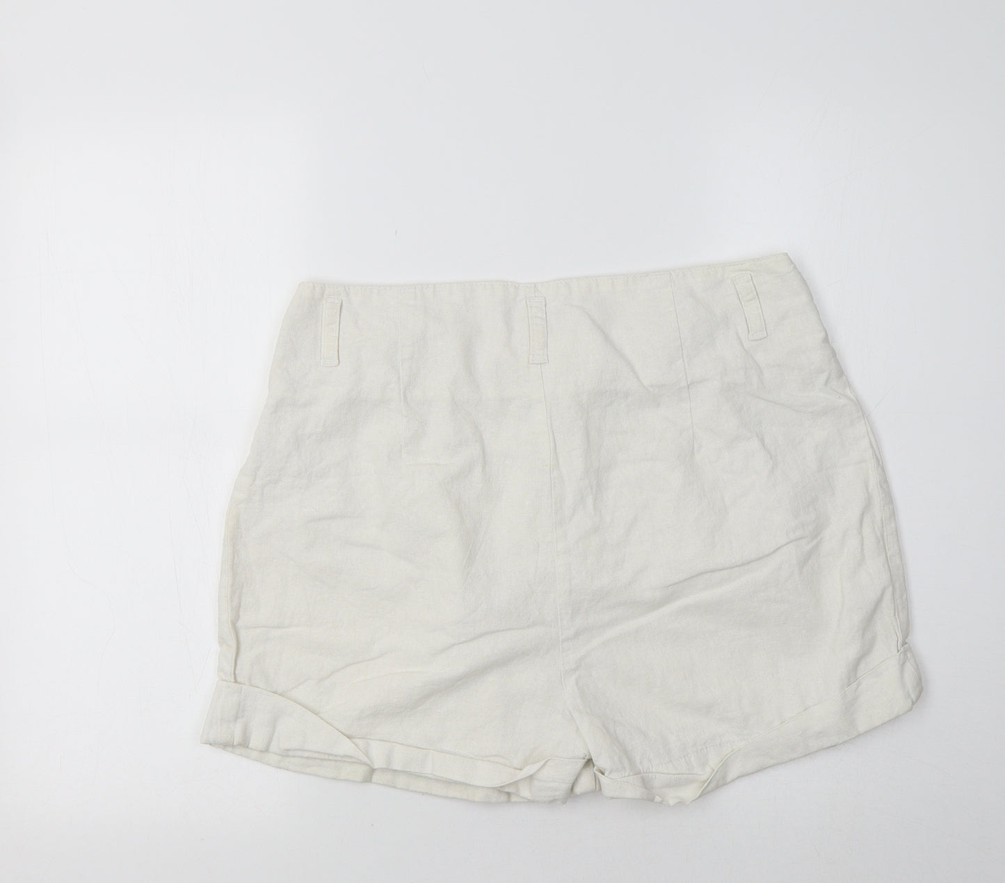 Papaya Womens White   Cargo Shorts Size 14