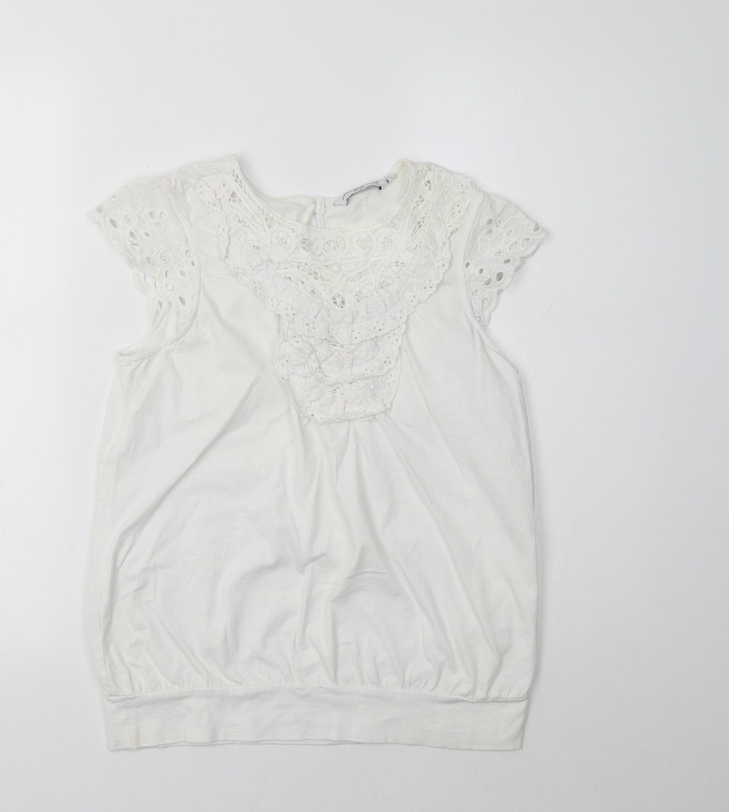 New Look Womens White   Basic Blouse Size 10