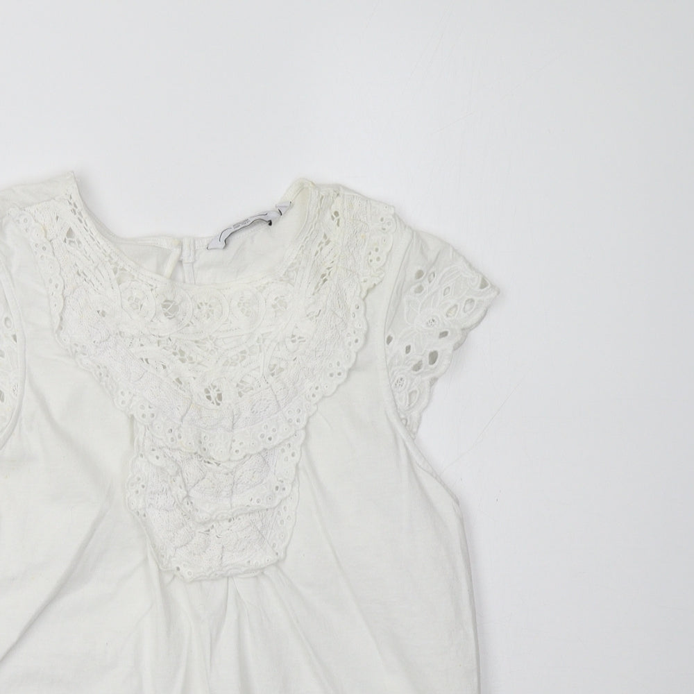 New Look Womens White   Basic Blouse Size 10