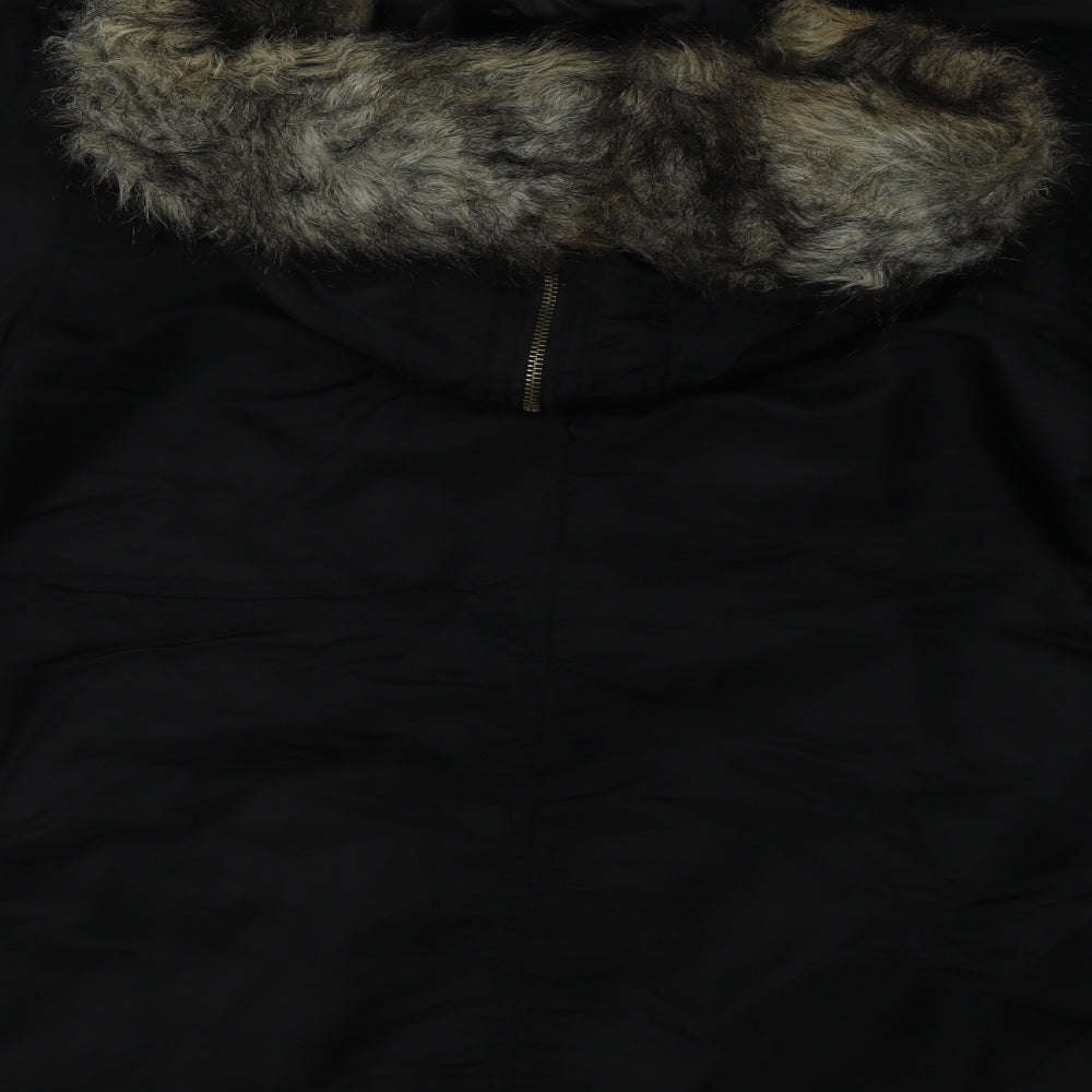 South Womens Black   Parka Jacket Size 10