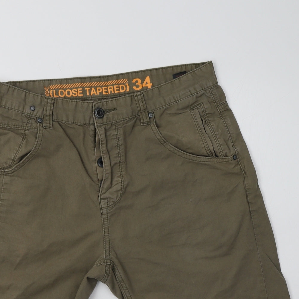 NEXT Mens Green   Cargo Shorts Size 34