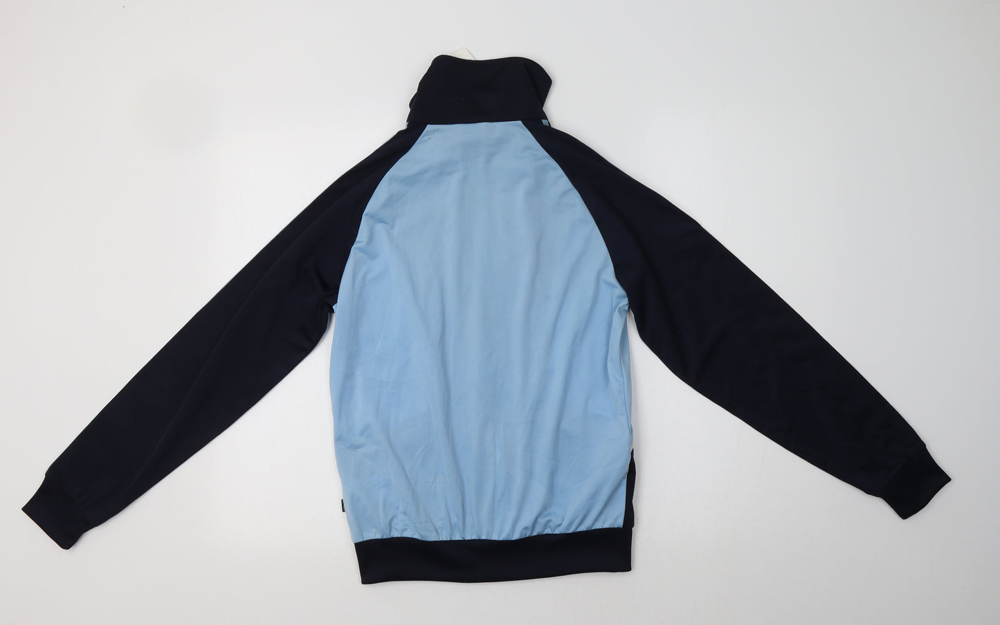 adidas Womens Blue Colourblock  Full Zip Sweatshirt Size 12