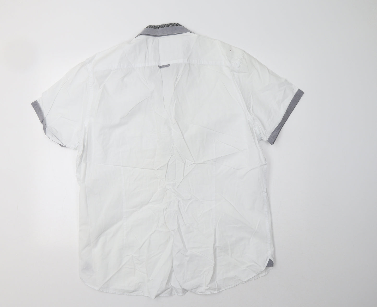 Burton Mens White    Button-Up Size 2XL