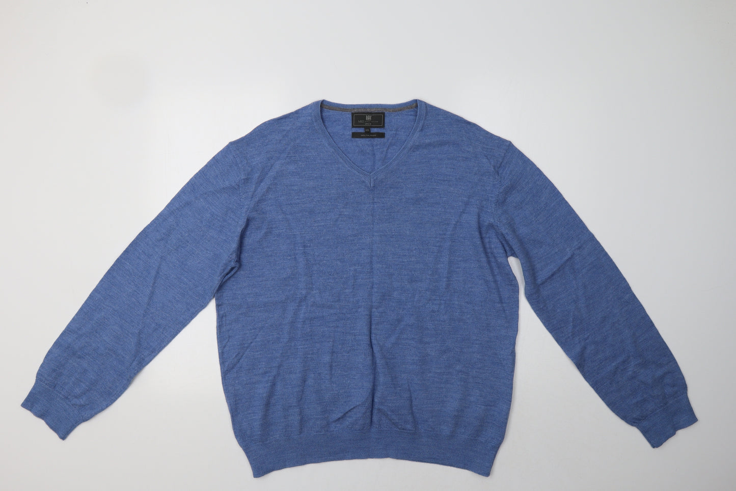 M&S Mens Blue   Pullover Jumper Size 2XL