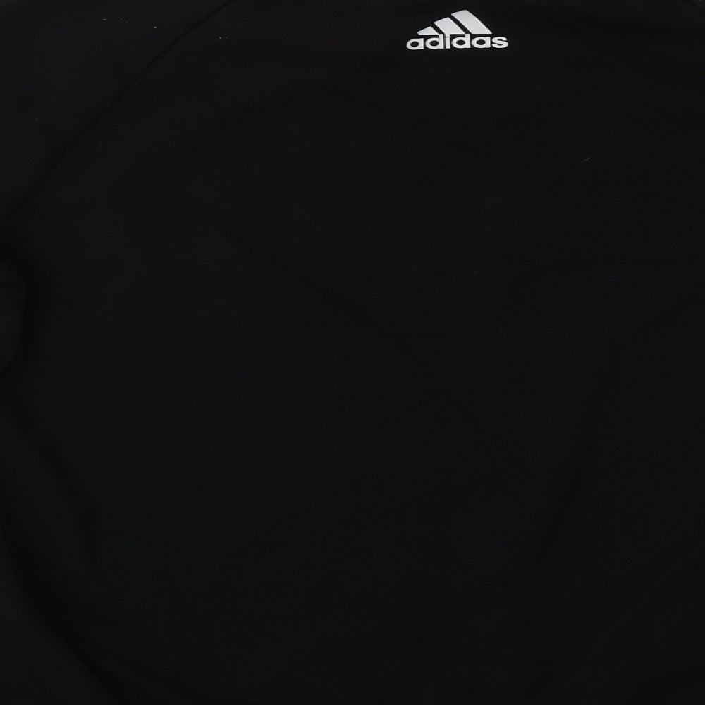 adidas Womens Black   Pullover Sweatshirt Size 12