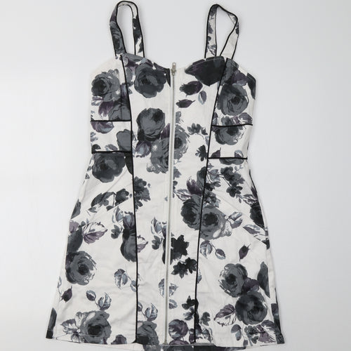 Apricot Womens Grey Floral  Bodycon  Size S