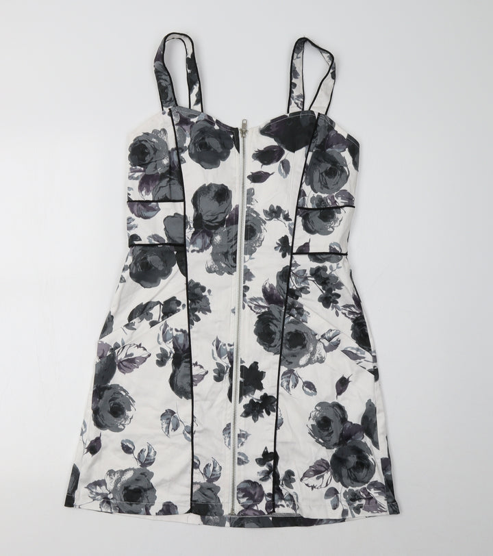 Apricot Womens Grey Floral  Bodycon  Size S