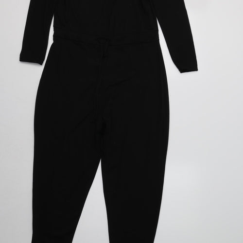 Boohoo Womens Black   Jumpsuit One-Piece Size 10 L31 in