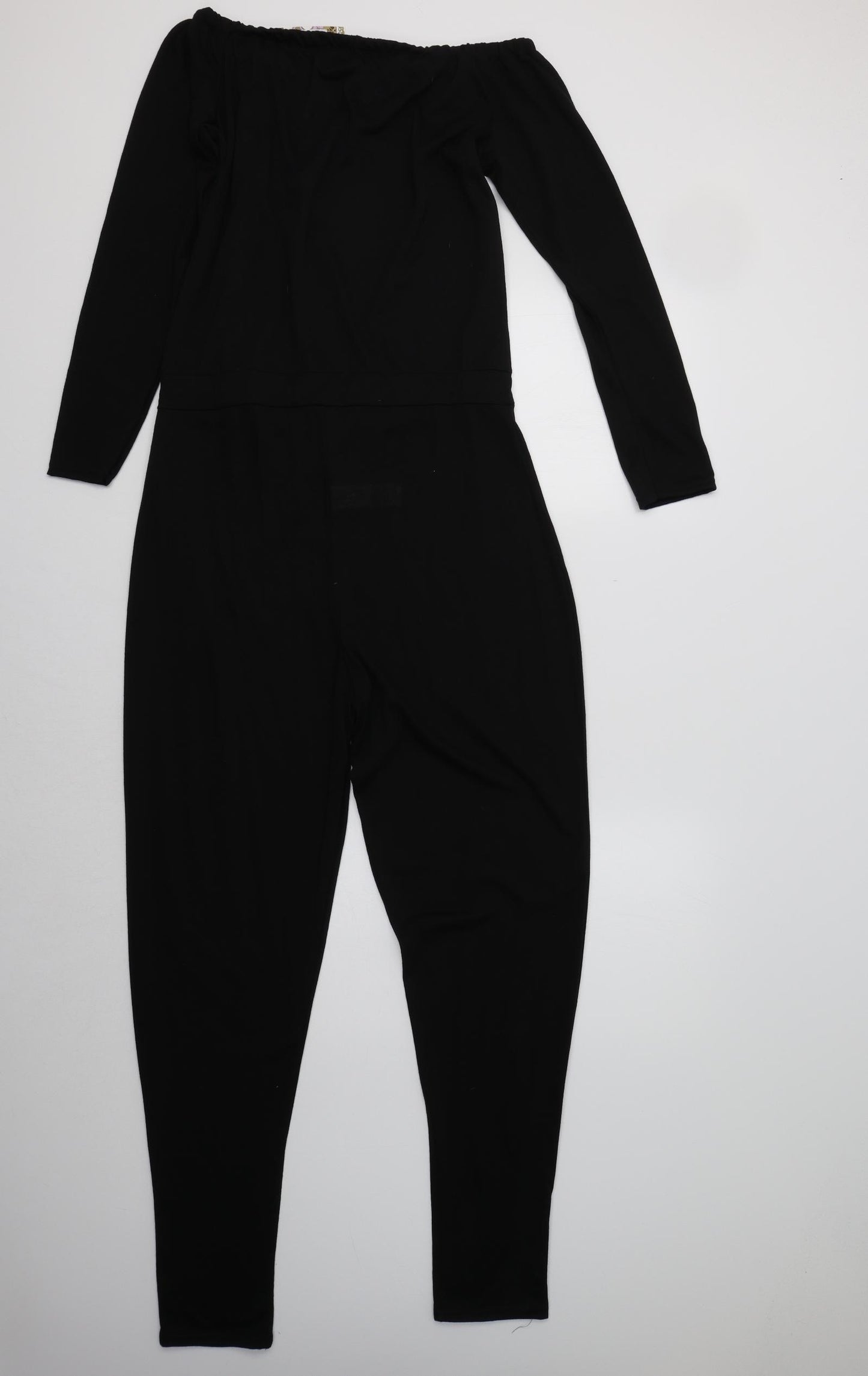 Boohoo Womens Black   Jumpsuit One-Piece Size 10 L31 in