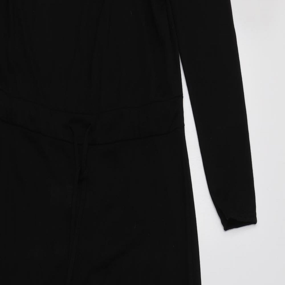 Boohoo Womens Black   Jumpsuit One-Piece Size 10 L31 in