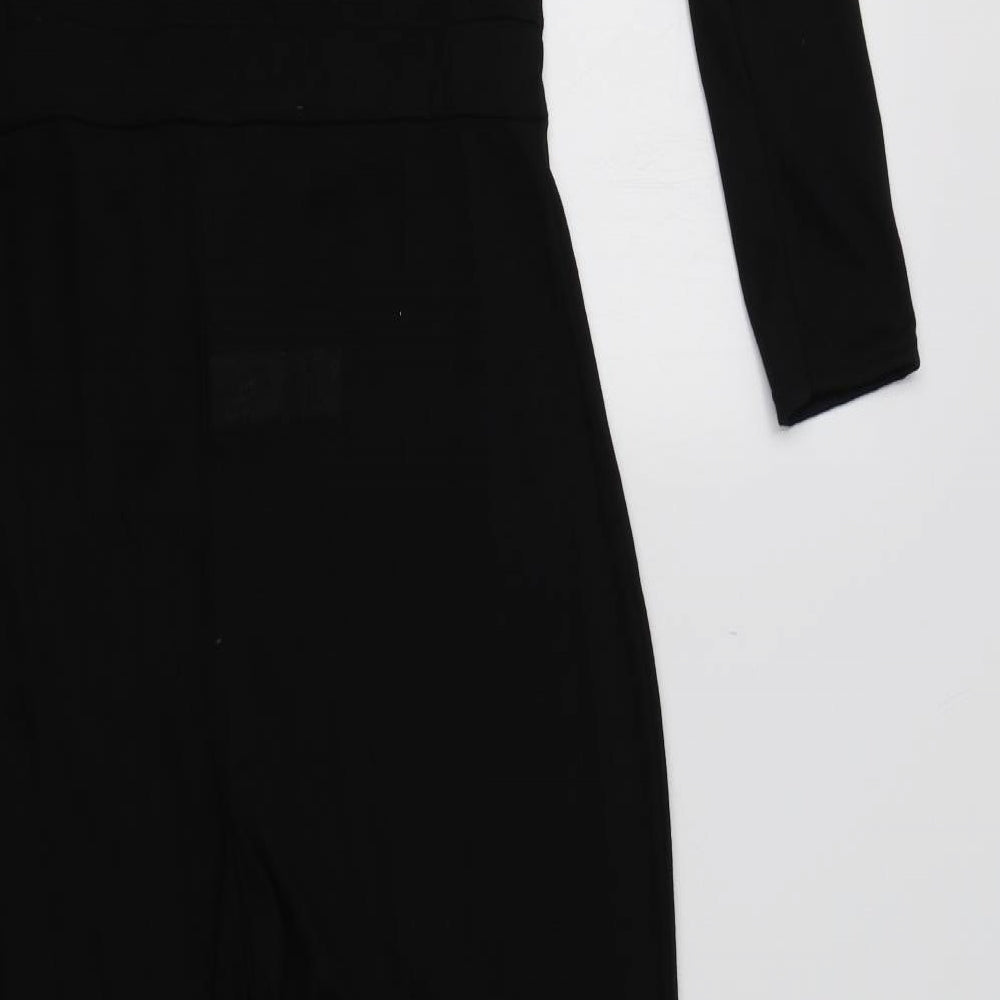 Boohoo Womens Black   Jumpsuit One-Piece Size 10 L31 in