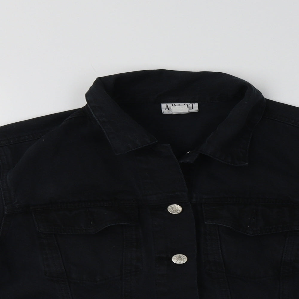 Apart Womens Black  Denim Jacket  Size 12