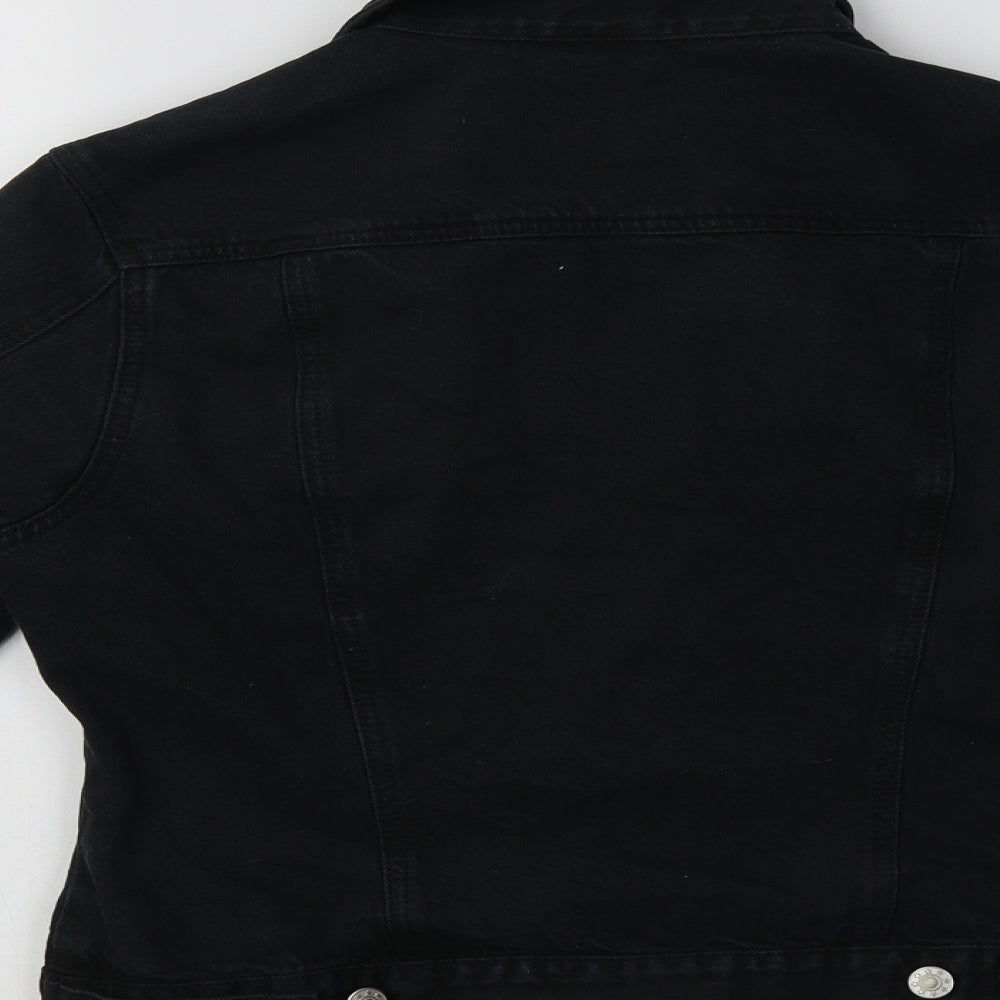 Apart Womens Black  Denim Jacket  Size 12