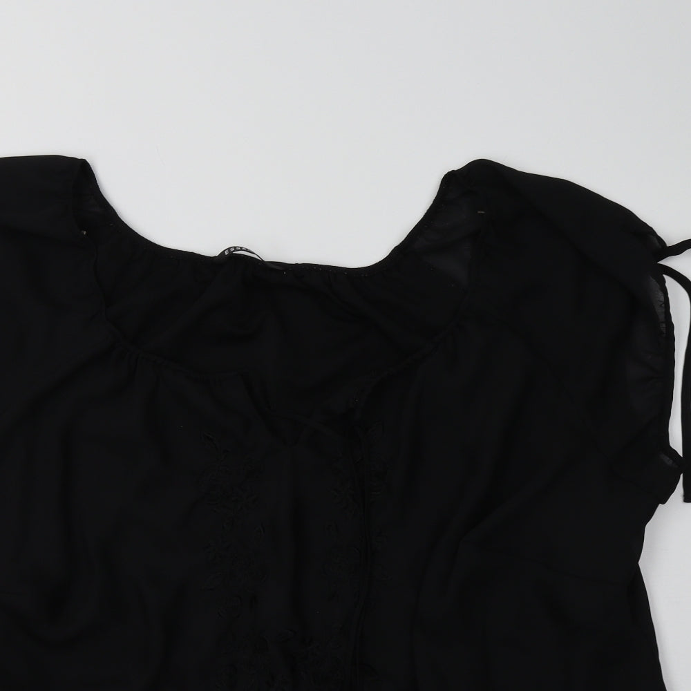 essence Womens Black   Basic Blouse Size 30