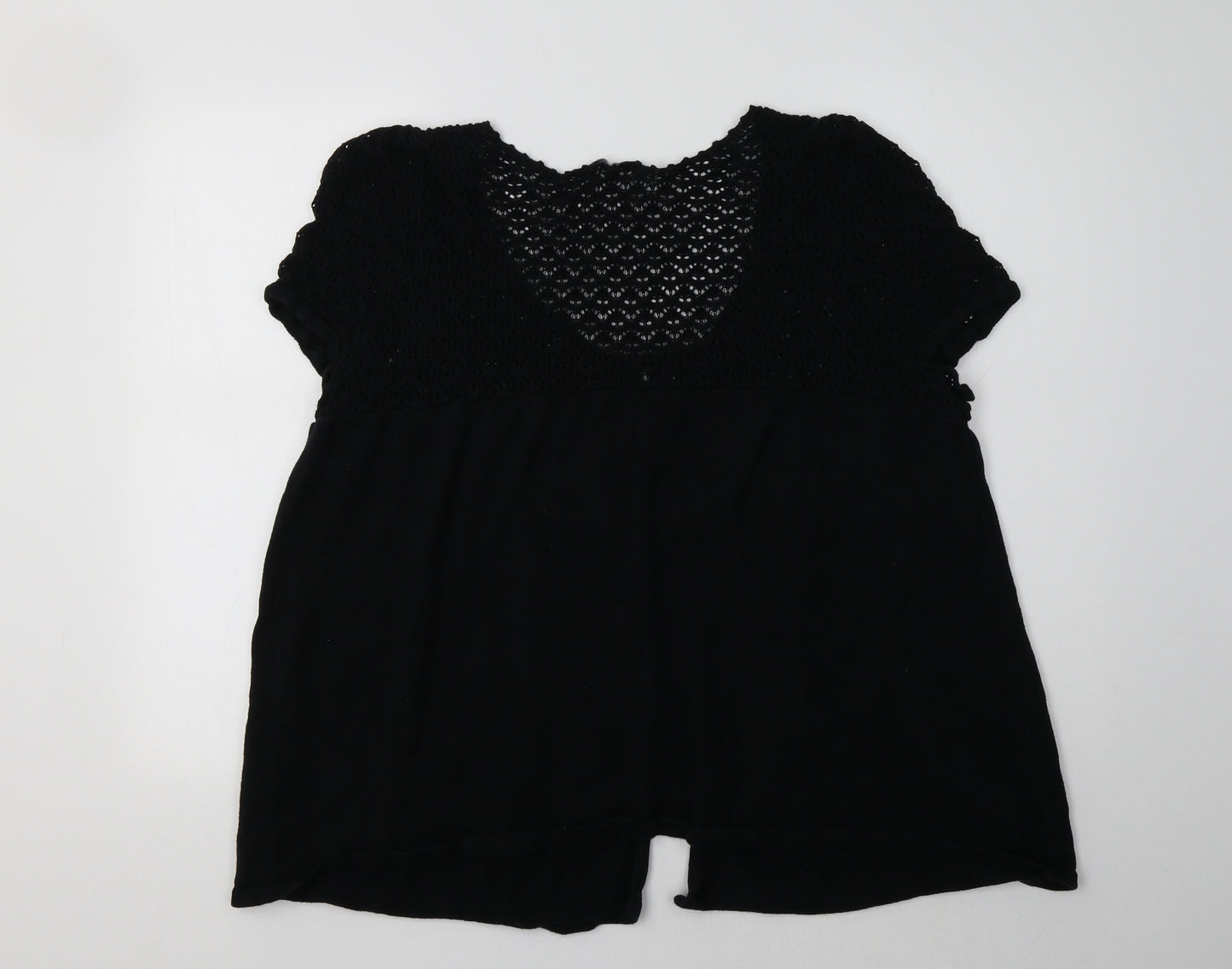 Evans Womens Black   Cardigan Jumper Size 22