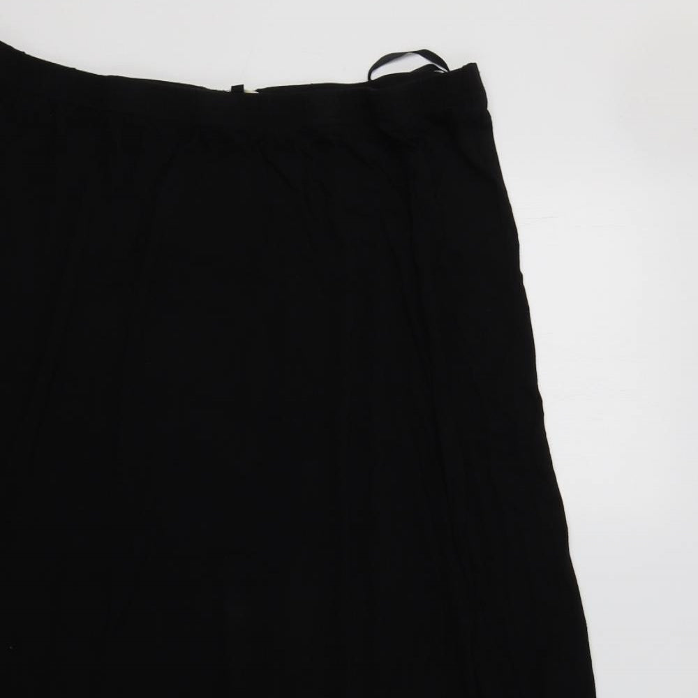 Simon Jeffrey Womens Black Geometric  A-Line Skirt Size 20