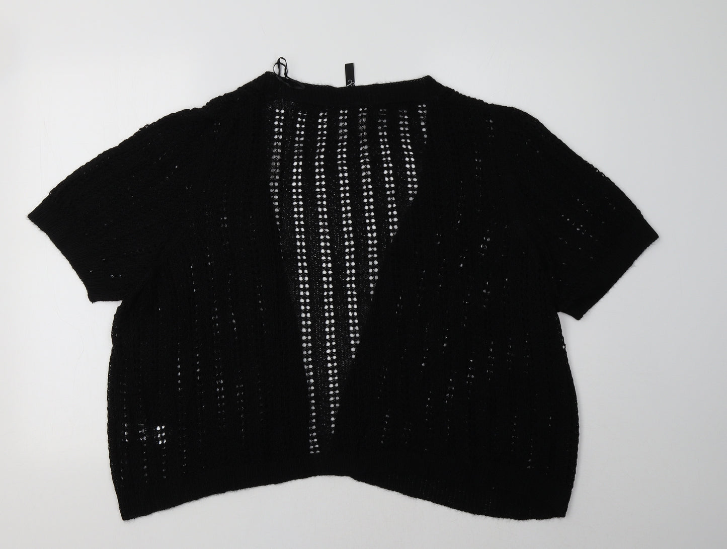 Evans Womens Black   Cardigan Jumper Size 26