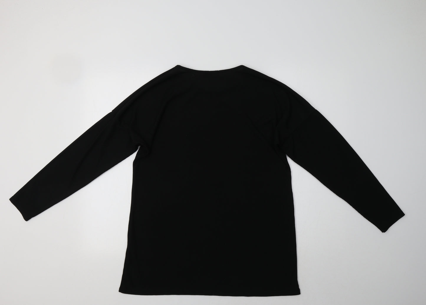 Boohoo Womens Black   Basic Polo Size 16