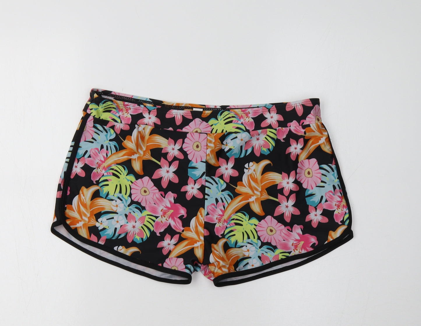 Preworn Womens Multicoloured Floral  Compression Shorts Size L