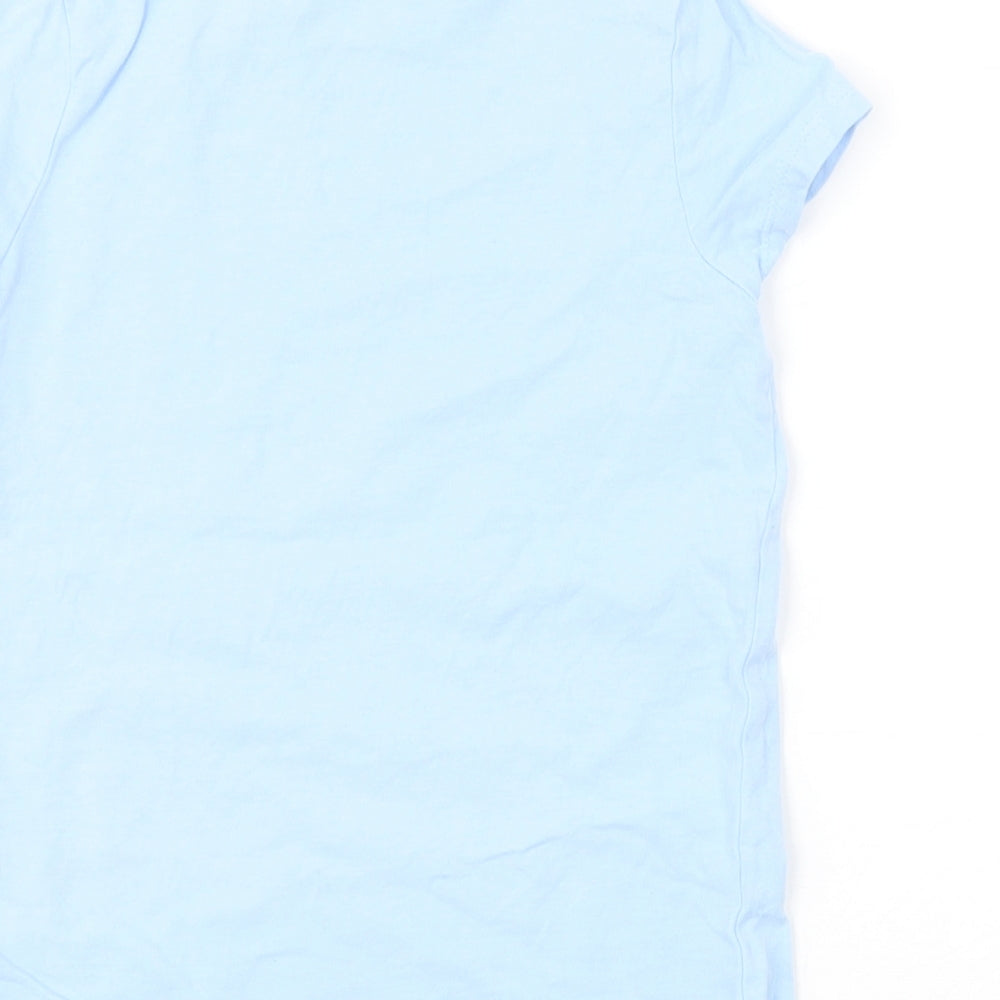 George Girls Blue   Basic T-Shirt Size 5-6 Years  - UNICORN