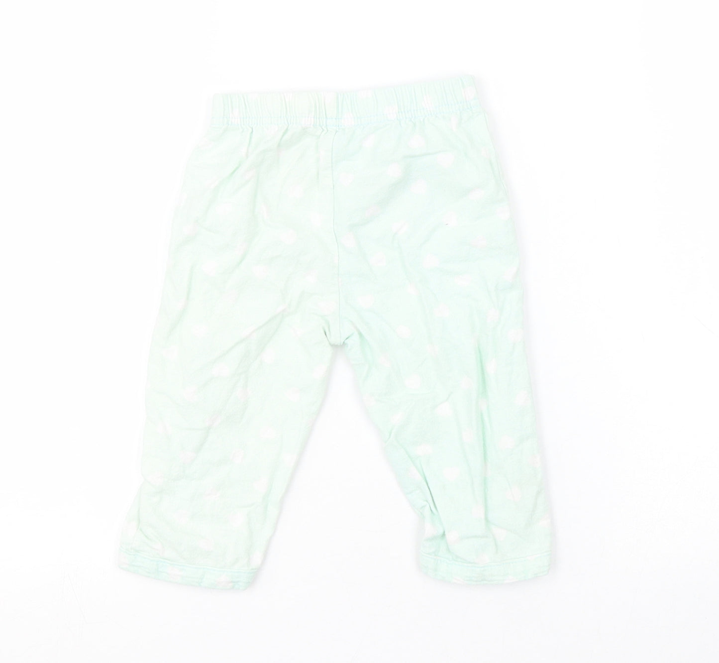 Primark Baby Green Spotted  Capri Trousers Size 9-12 Months