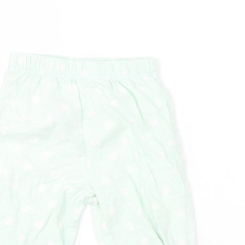 Primark Baby Green Spotted  Capri Trousers Size 9-12 Months