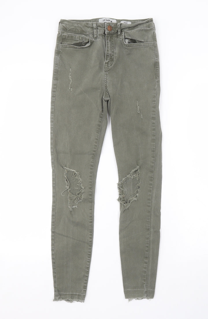 New Look Womens Green   Skinny Jeans Size 10 L25 in